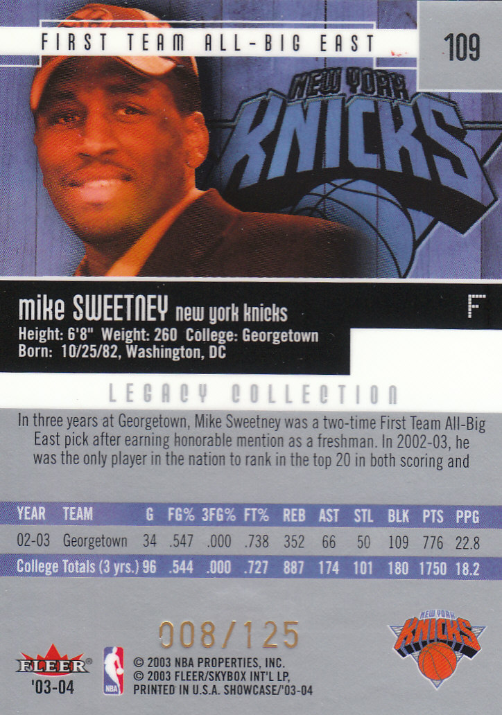 2003/2004 Showcase (Fleer) Basketball Part 2 Insert and Parallel Cards - Picture 23 of 44