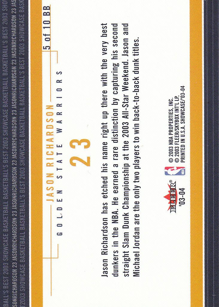 2003/2004 Showcase (Fleer) Basketball Part 2 Insert and Parallel Cards - Picture 9 of 44