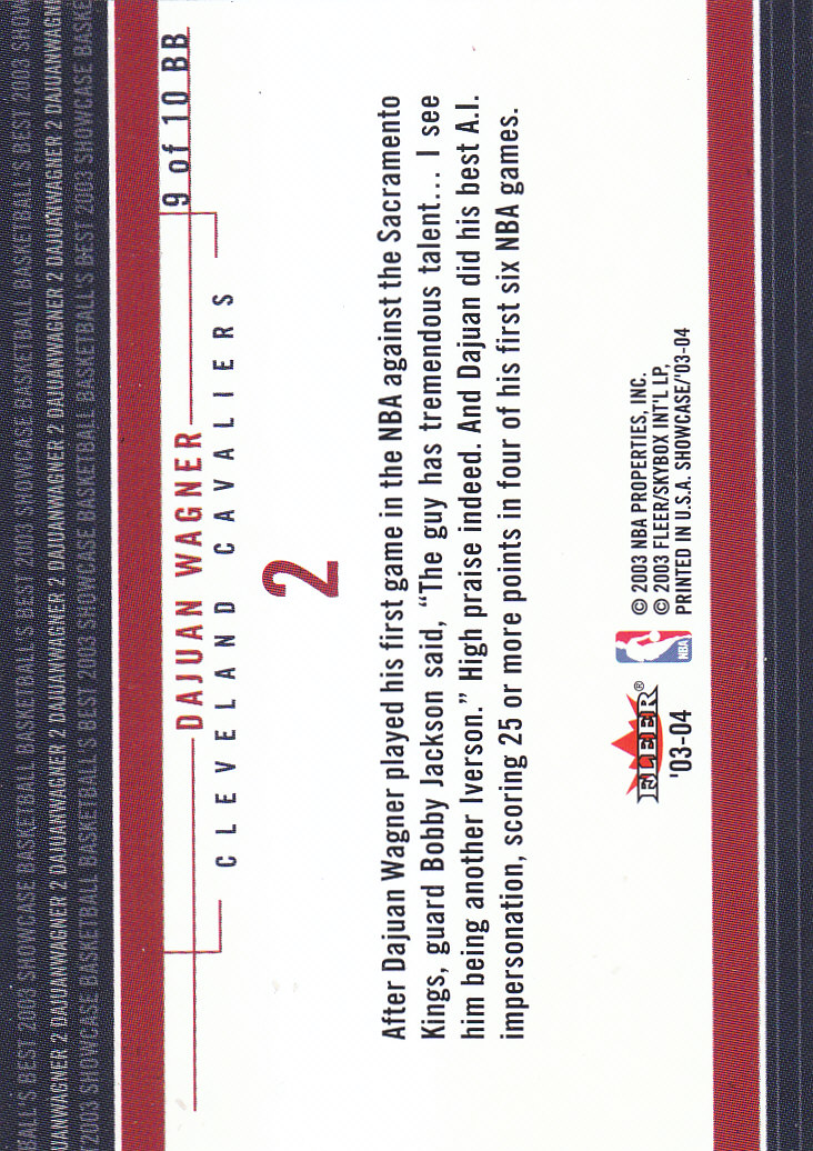 2003/2004 Showcase (Fleer) Basketball Part 2 Insert and Parallel Cards - Picture 13 of 44