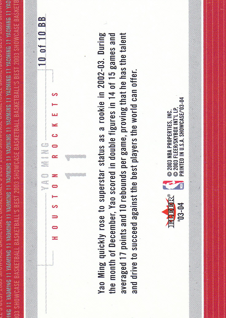 2003/2004 Showcase (Fleer) Basketball Part 2 Insert and Parallel Cards - Picture 15 of 44
