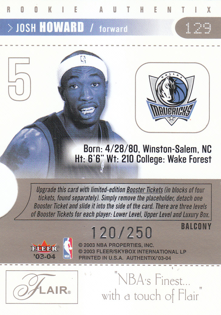 2003/2004 Authentix (Fleer) Basketball - Picture 271 of 319
