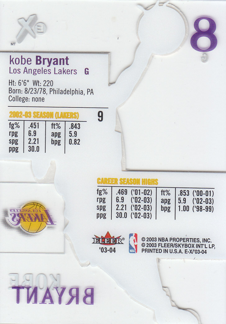 2003/2004 E-X (Fleer) Basketball - Picture 19 of 161