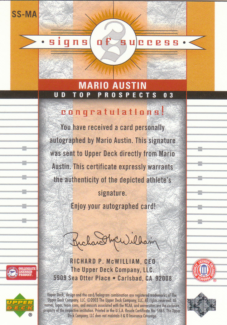 2003/2004 Top Prospects (Upper Deck) Basketball - Picture 185 of 193