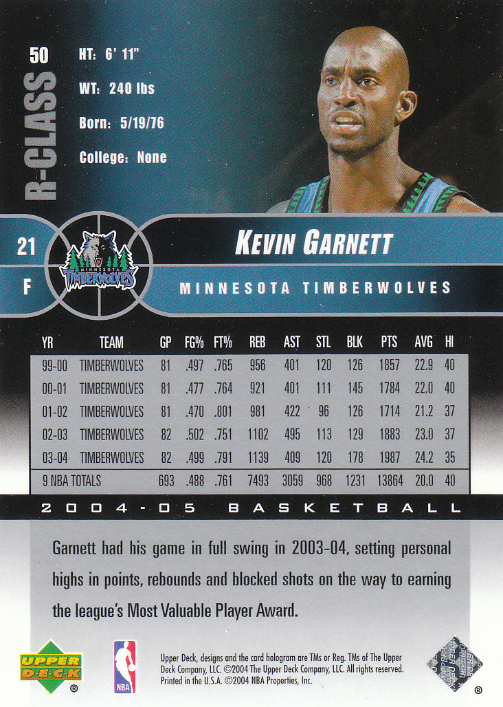 2004/2005 R-Class (Upper Deck) Basketball - Picture 79 of 215
