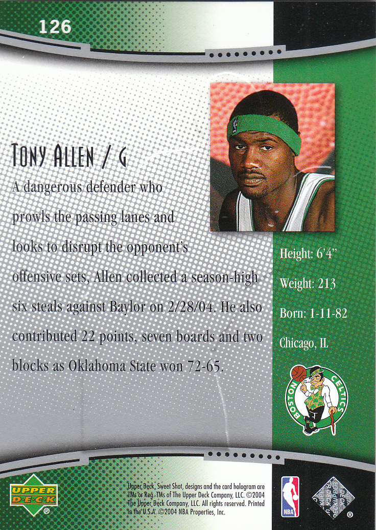 2004/2005 Sweet Shot (Upper Deck) Basketball - Picture 11 of 239