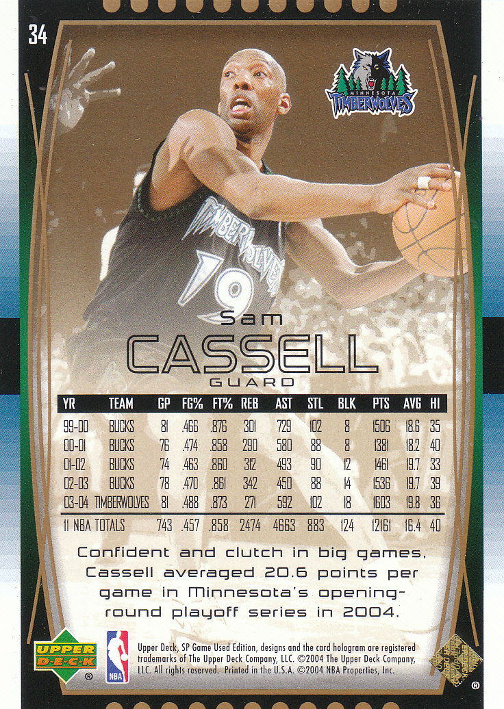 2004/2005 SP Game Used (Upper Deck) Basketball - Picture 274 of 290