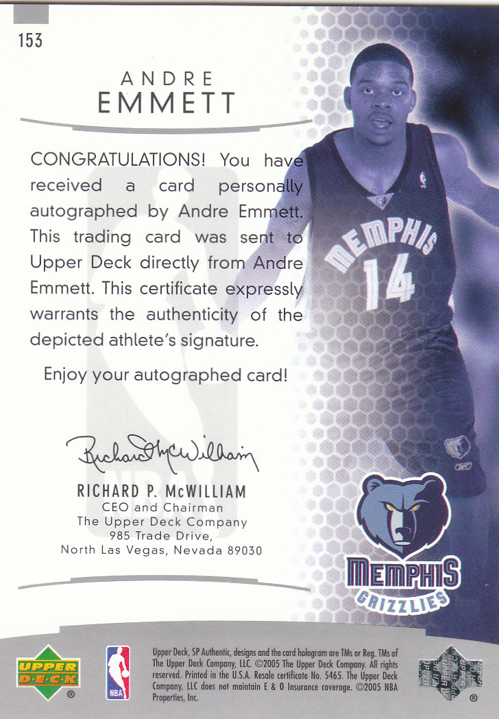 2004/2005 SP Authentic (Upper Deck) Basketball - Picture 11 of 260