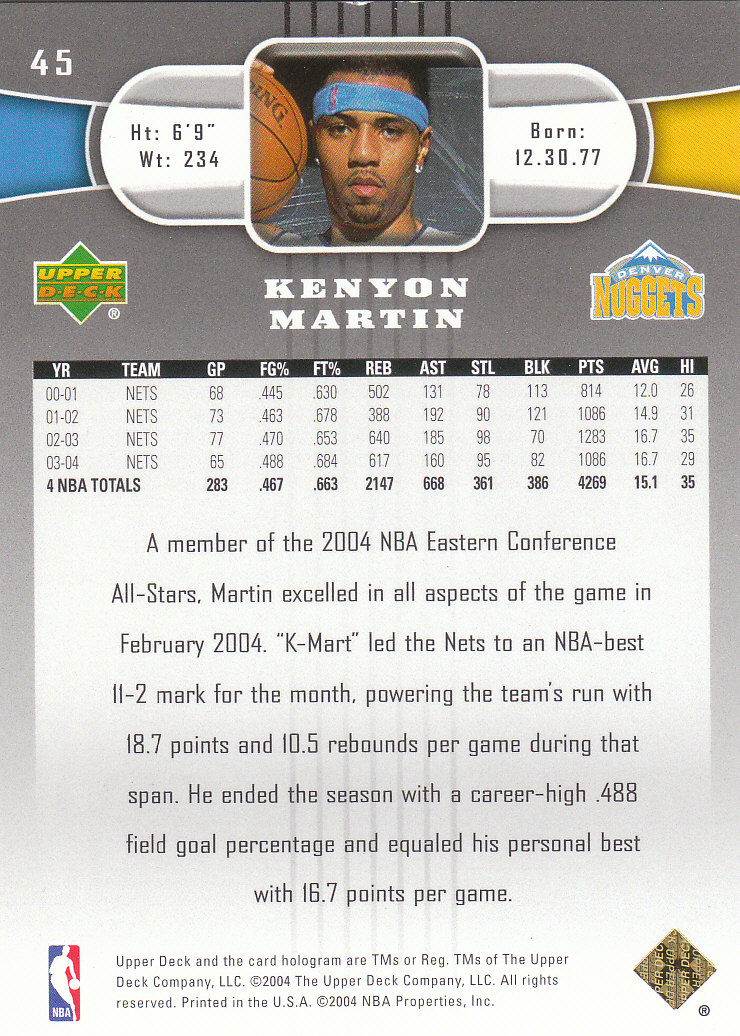 2004/2005 Upper Deck Basketball Part 2 Insert and Parallel Cards - Picture 3 of 95