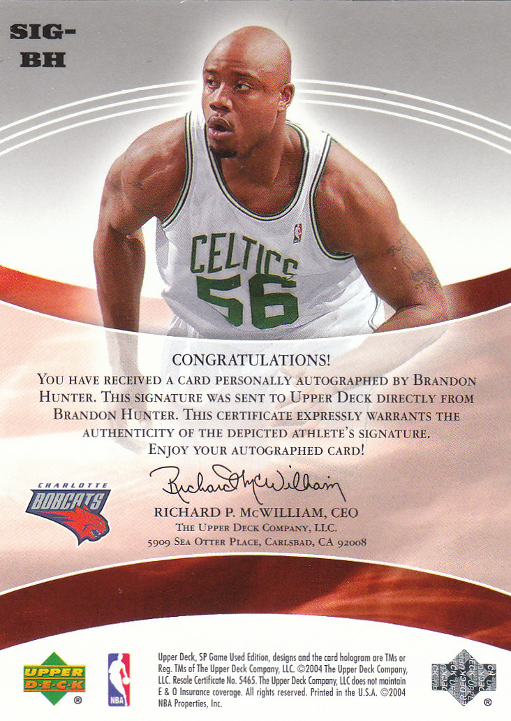 2004/2005 SP Game Used (Upper Deck) Basketball - Picture 284 of 290