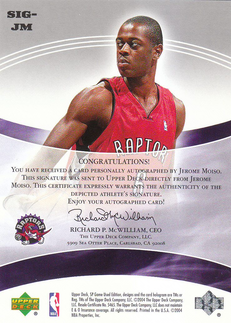 2004/2005 SP Game Used (Upper Deck) Basketball - Picture 286 of 290