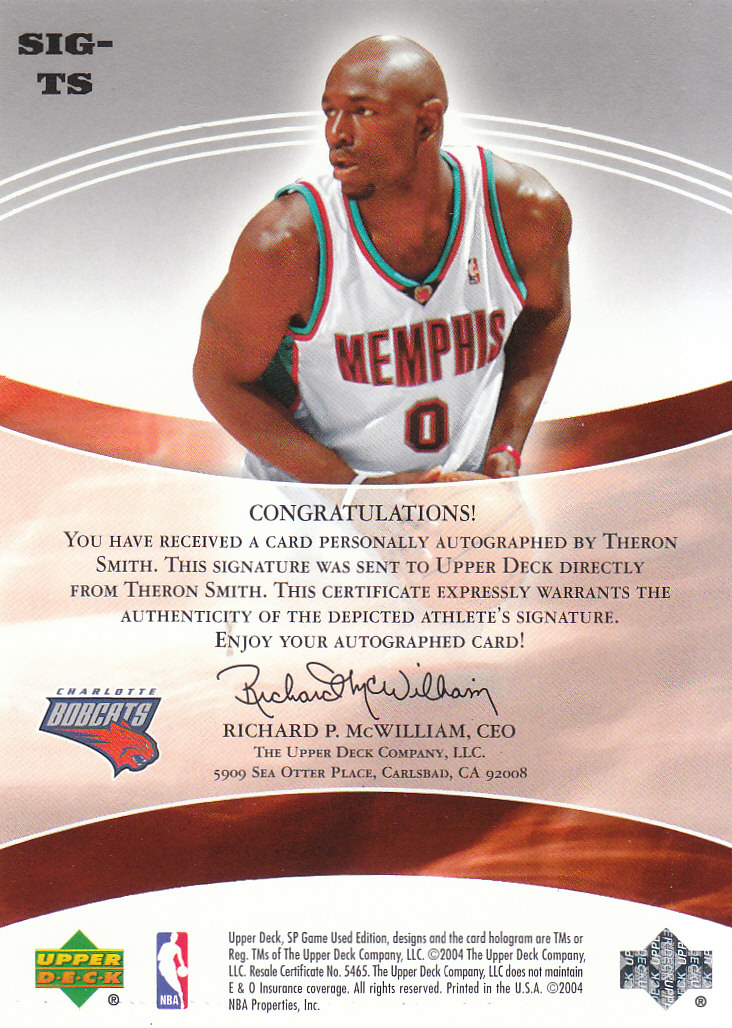 2004/2005 SP Game Used (Upper Deck) Basketball - Picture 290 of 290