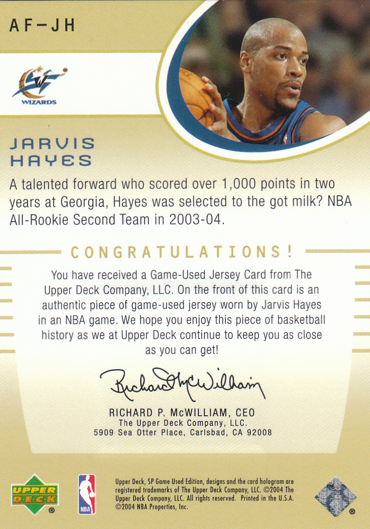 2004/2005 SP Game Used (Upper Deck) Basketball - Picture 258 of 290