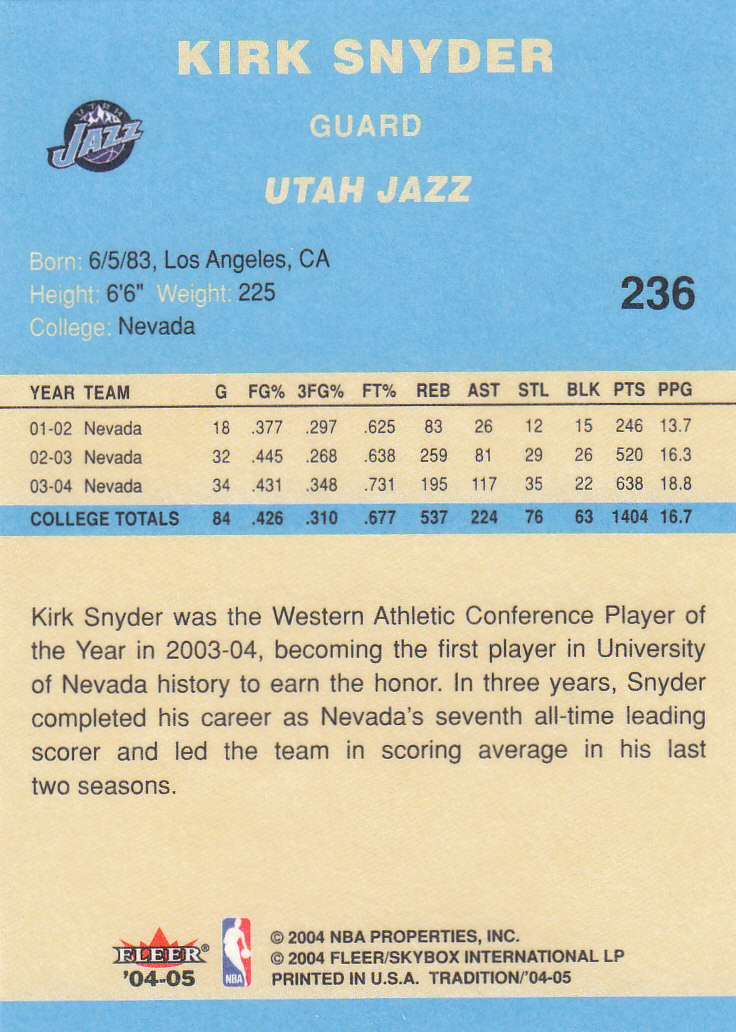 2004/2005 Tradition (Fleer) Basketball Part 2 Parallel Blue Cards #1 to #249 - Picture 345 of 357