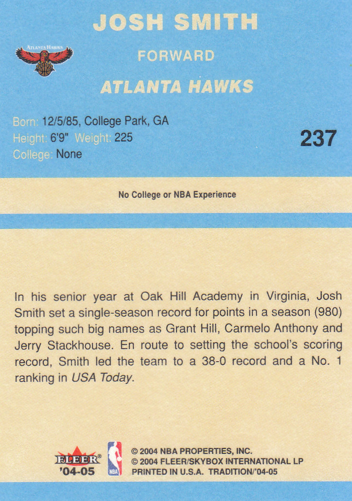 2004/2005 Tradition (Fleer) Basketball Part 2 Parallel Blue Cards #1 to #249 - Picture 347 of 357