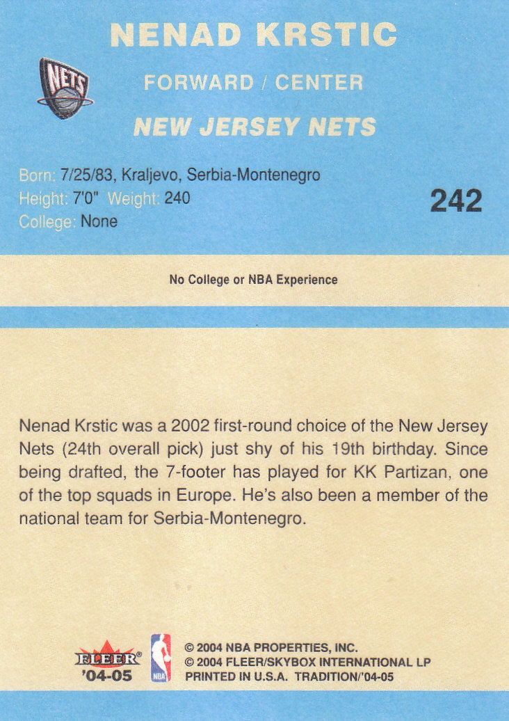 2004/2005 Tradition (Fleer) Basketball Part 2 Parallel Blue Cards #1 to #249 - Picture 351 of 357