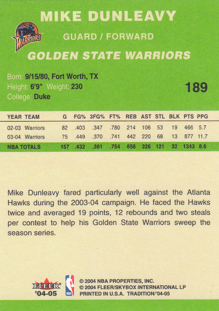 2004/2005 Tradition (Fleer) Basketball Part 3 Parallel Green Cards #3 to #265 - Picture 191 of 241