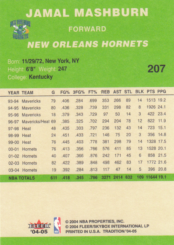 2004/2005 Tradition (Fleer) Basketball Part 3 Parallel Green Cards #3 to #265 - Picture 213 of 241