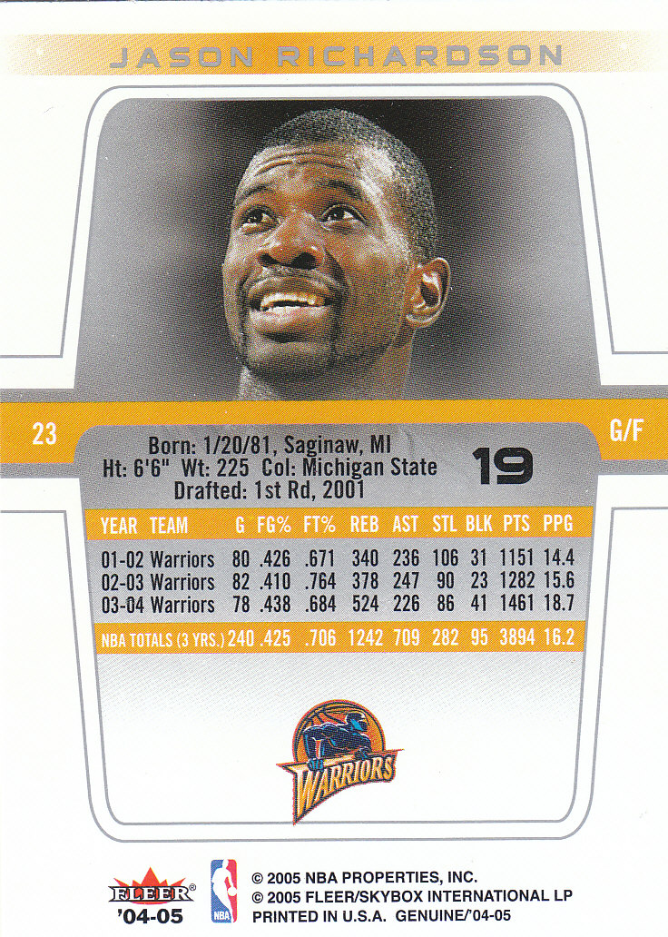 2004/2005 Genuine (Fleer) Basketball Part 1 Main Set Cards #1 to #125 - Picture 32 of 186