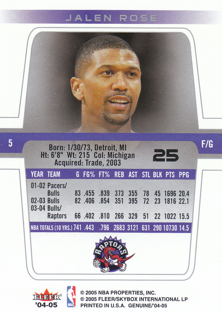2004/2005 Genuine (Fleer) Basketball Part 1 Main Set Cards #1 to #125 - Picture 41 of 186