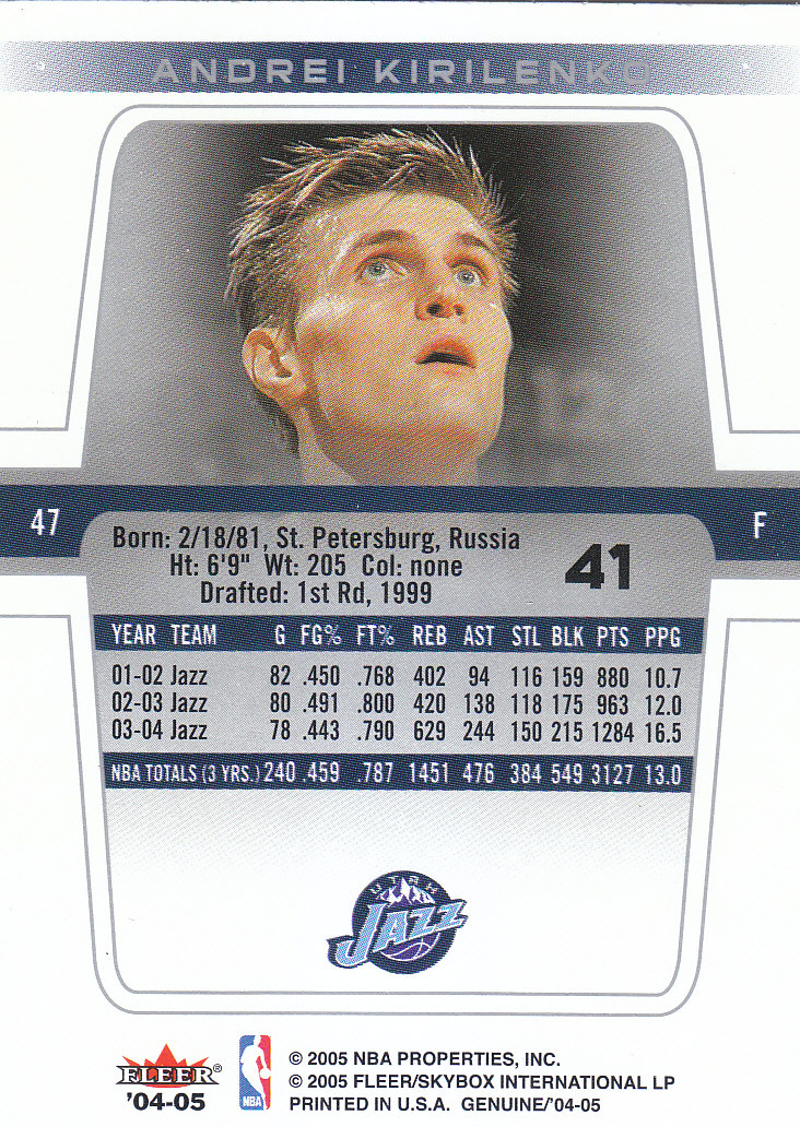 2004/2005 Genuine (Fleer) Basketball Part 1 Main Set Cards #1 to #125 - Picture 62 of 186
