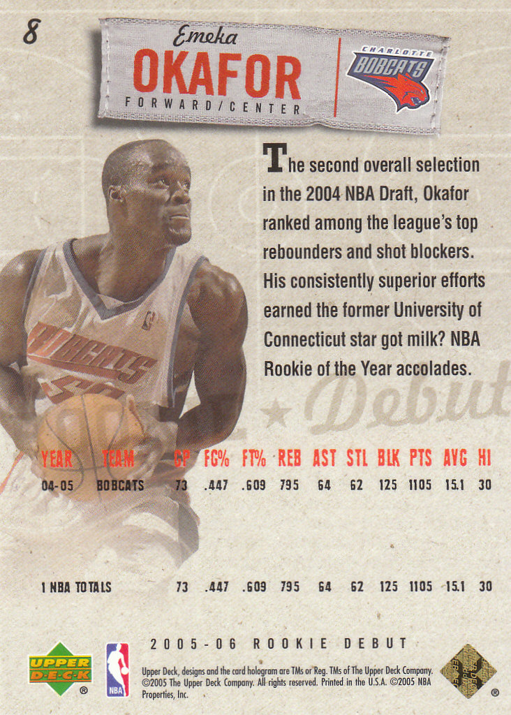 2005/2006 Rookie Debut (Upper Deck) Basketball - Picture 297 of 315