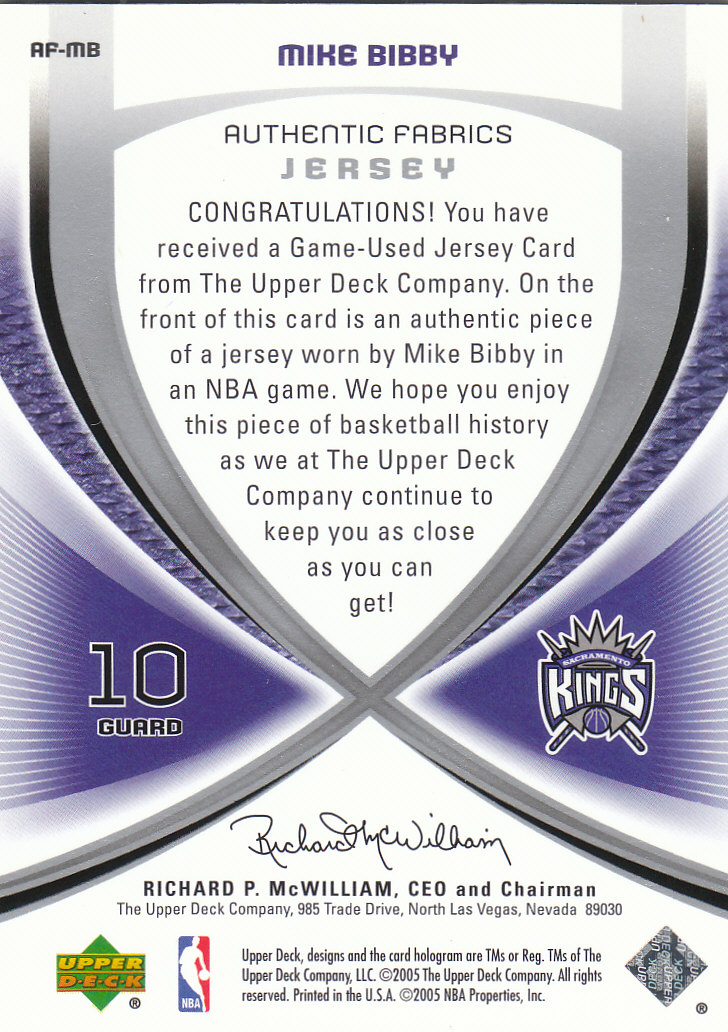 2005/2006 SP Game Used (Upper Deck) Basketball - Picture 289 of 293