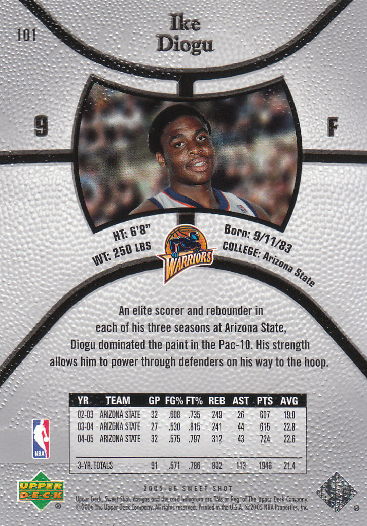 2005/2006 Sweet Shot (Upper Deck) Basketball - Picture 91 of 291