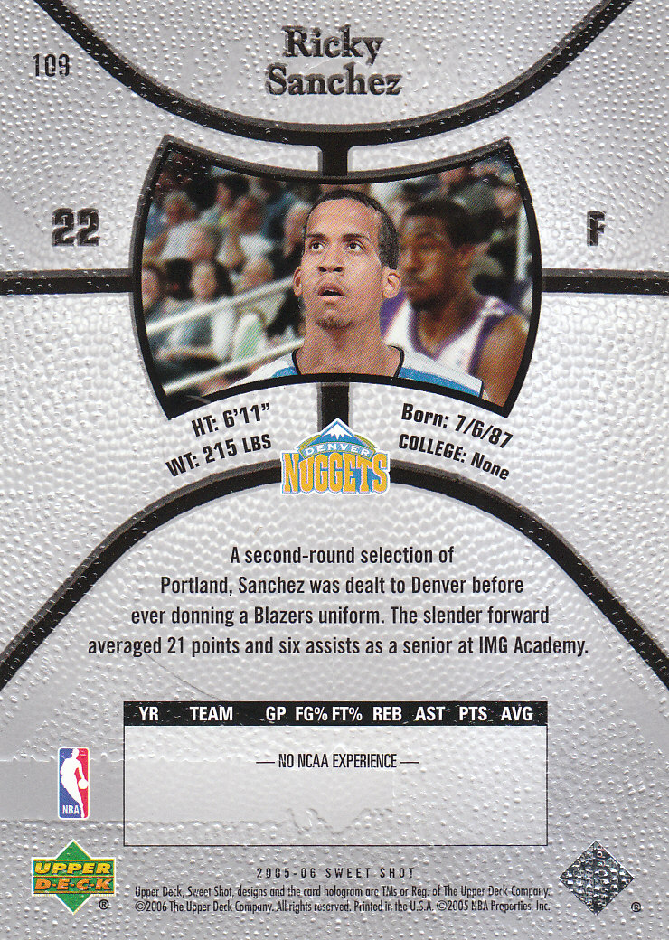 2005/2006 Sweet Shot (Upper Deck) Basketball - Picture 77 of 291