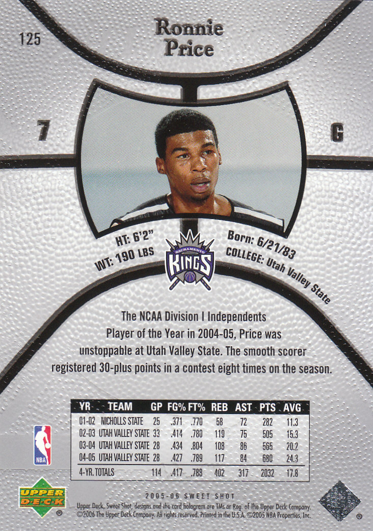 2005/2006 Sweet Shot (Upper Deck) Basketball - Picture 51 of 291