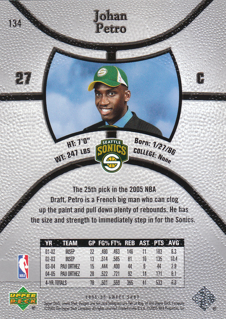 2005/2006 Sweet Shot (Upper Deck) Basketball - Picture 37 of 291