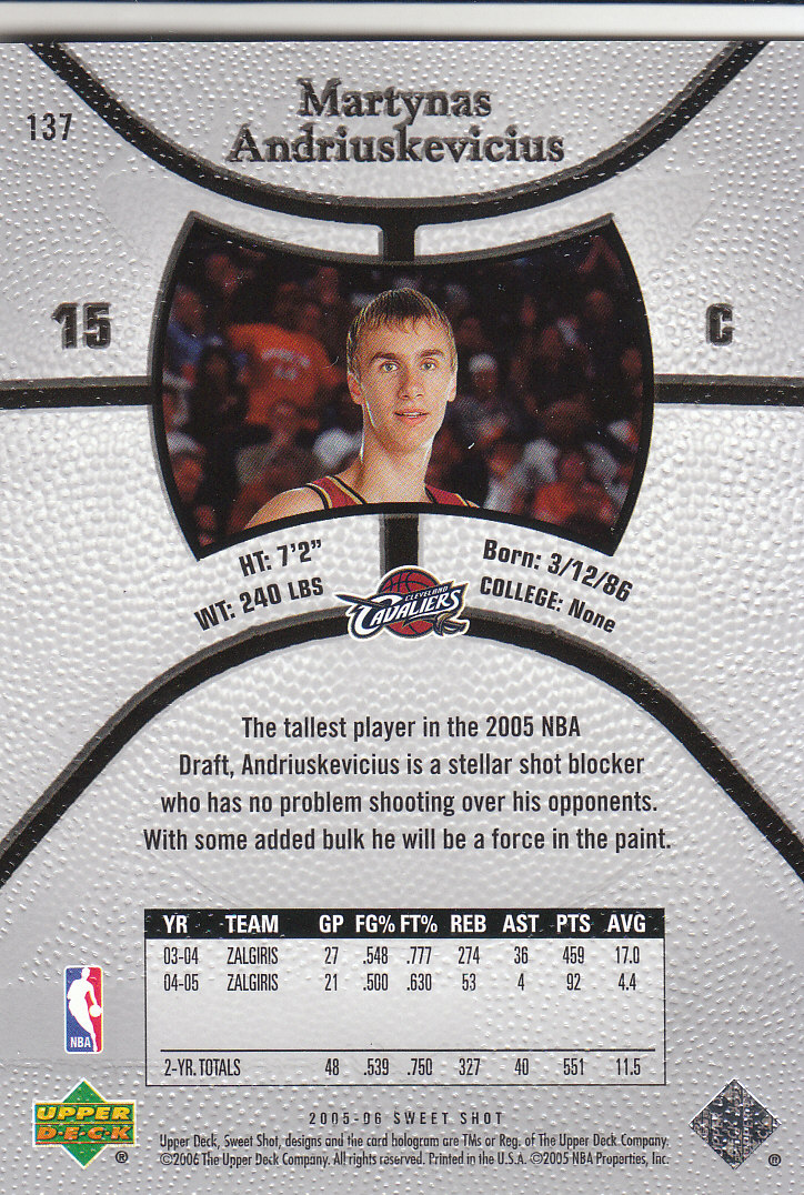 2005/2006 Sweet Shot (Upper Deck) Basketball - Picture 35 of 291
