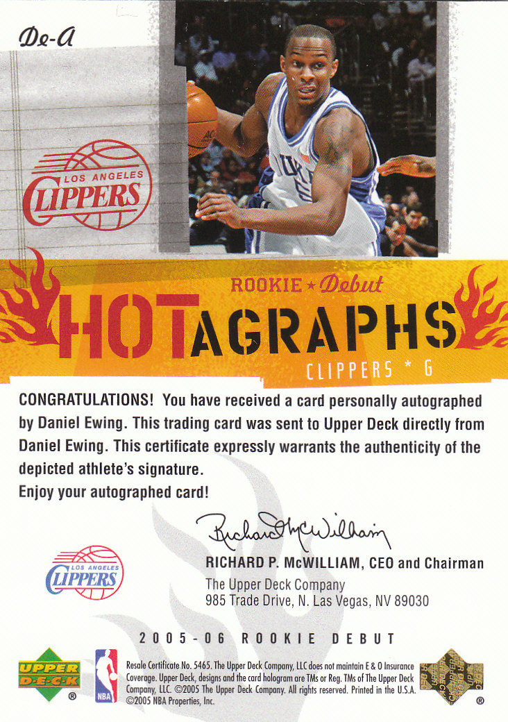 2005/2006 Rookie Debut (Upper Deck) Basketball - Picture 300 of 315