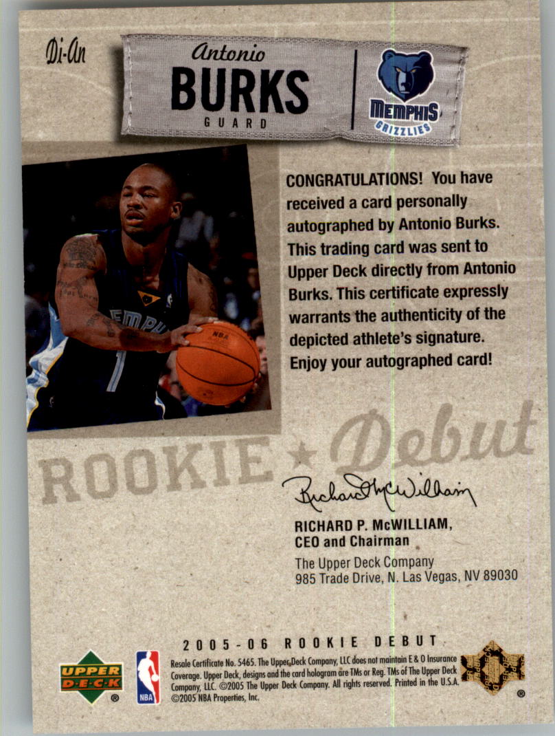 2005-06 tinta debut baloncesto debut de novato 2005-06 automática que eliges - Imagen 3 de 37