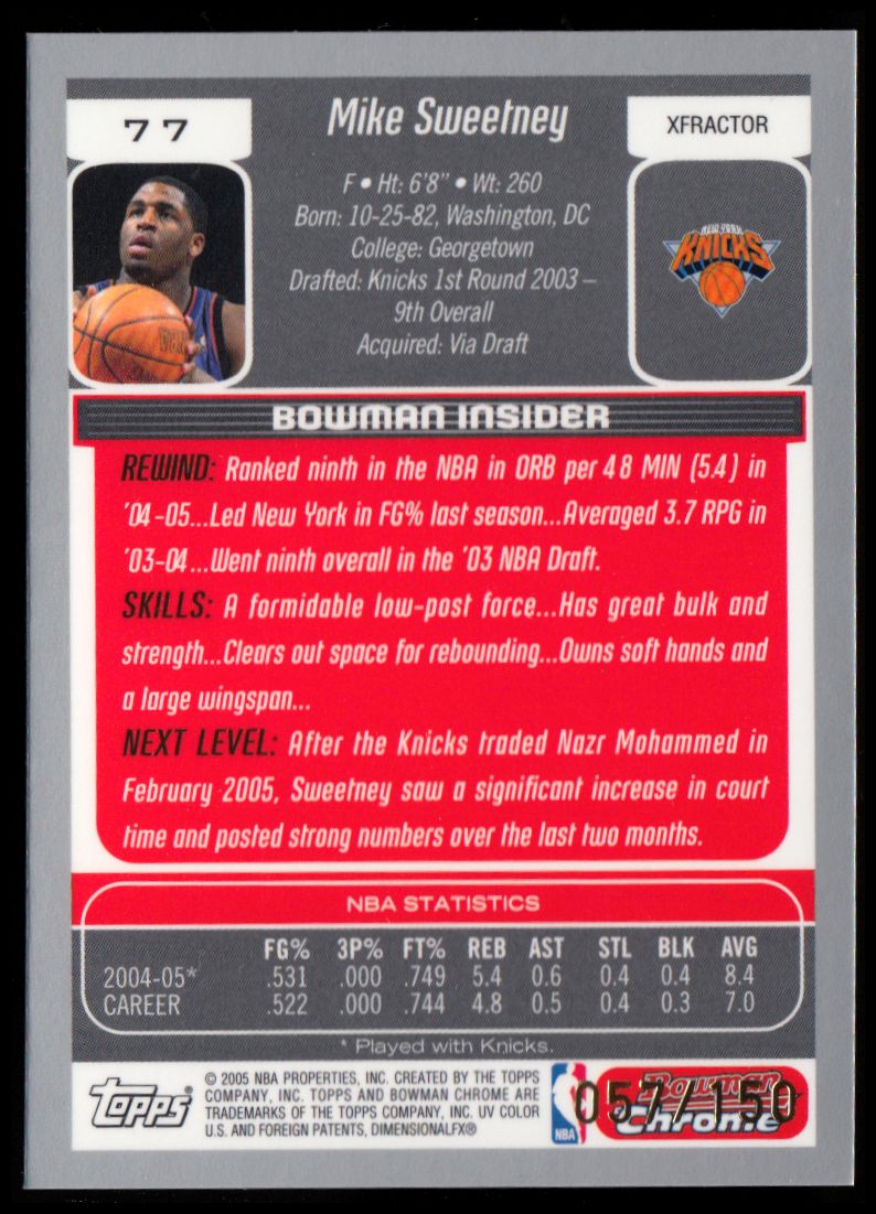 Bowman 2005-06 cromo baloncesto X-Fractors tú eliges - Imagen 17 de 21