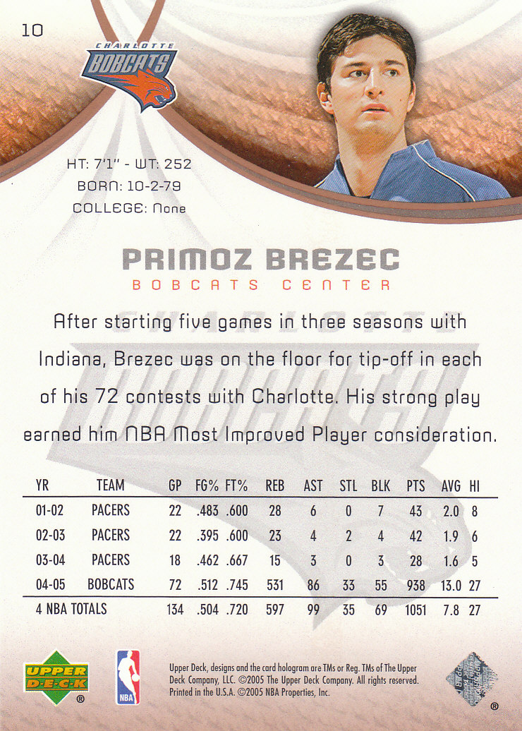 2005/2006 SP Game Used (Upper Deck) Basketball - Picture 265 of 293