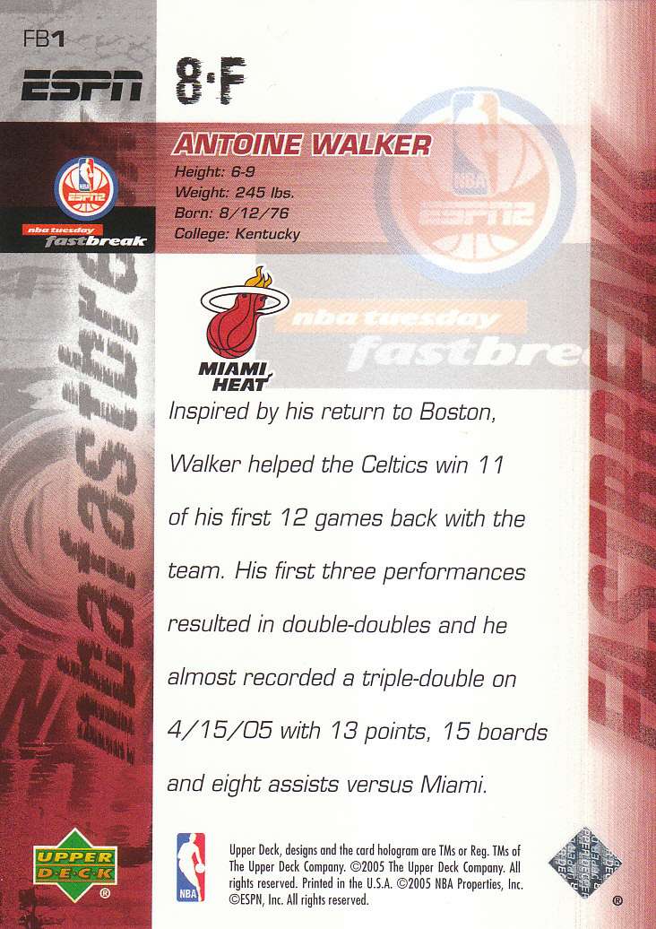 2005/2006 ESPN (Upper Deck) Basketball - Picture 53 of 284
