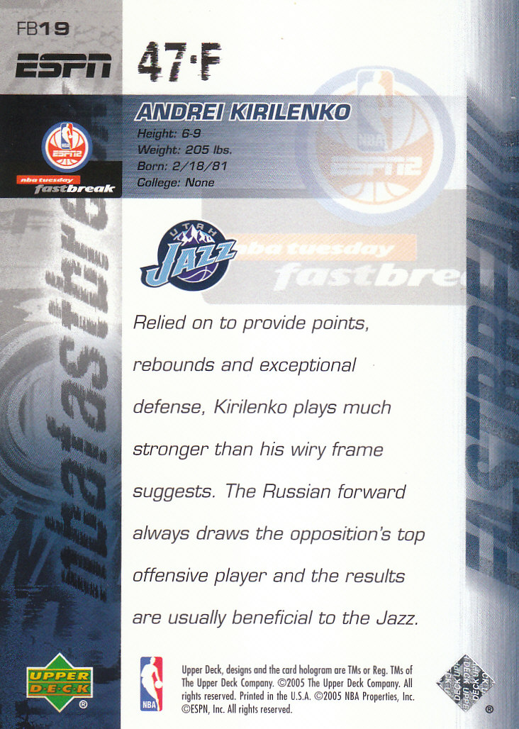 2005/2006 ESPN (Upper Deck) Basketball - Picture 35 of 284