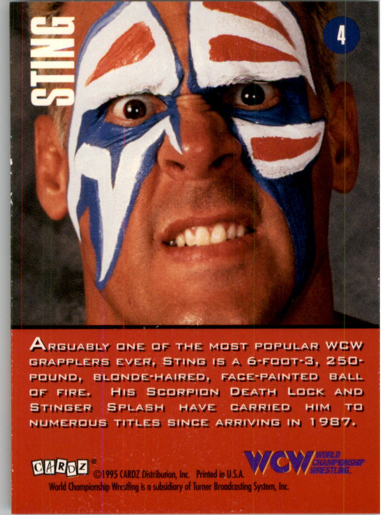 1995 CARDZ WCW Main Event Wrestling Card Pick - Picture 9 of 163