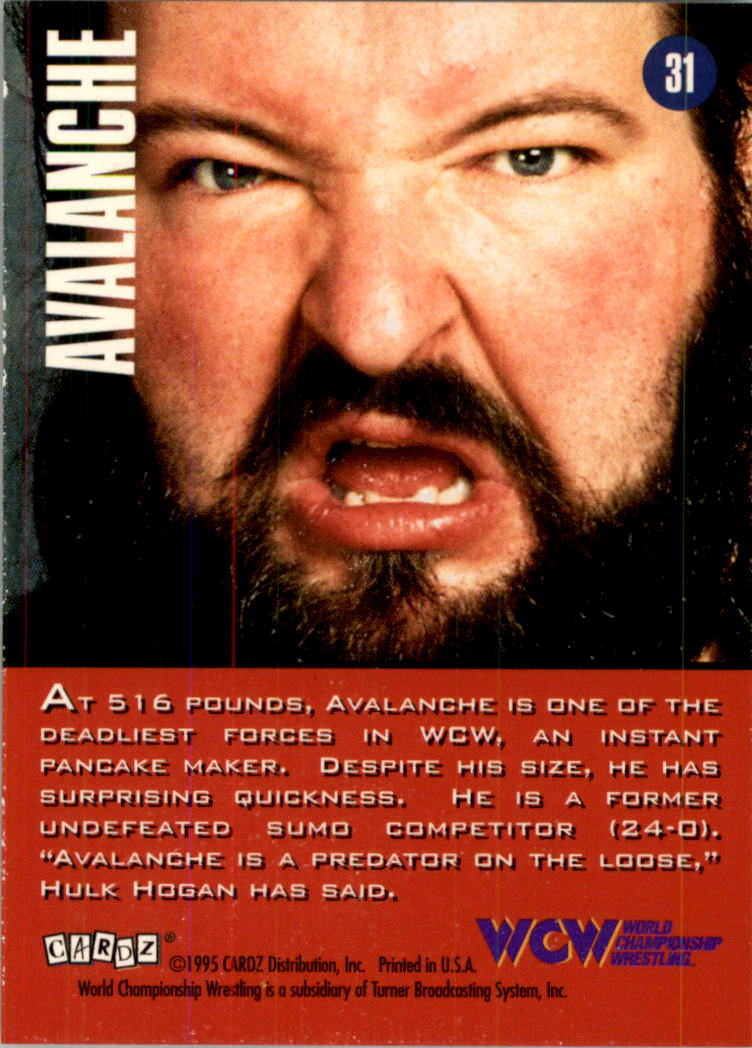 1995 CARDZ WCW Main Event Wrestling Card Pick - Picture 51 of 163