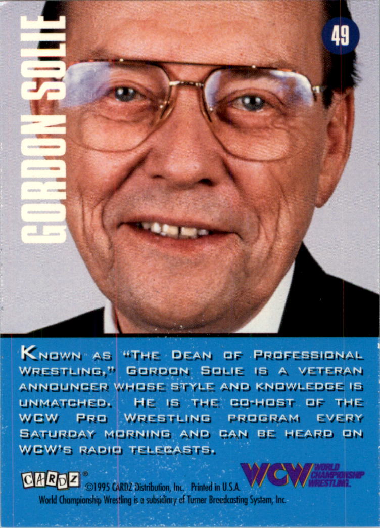 1995 CARDZ WCW Main Event Wrestling Card Pick - Picture 73 of 163