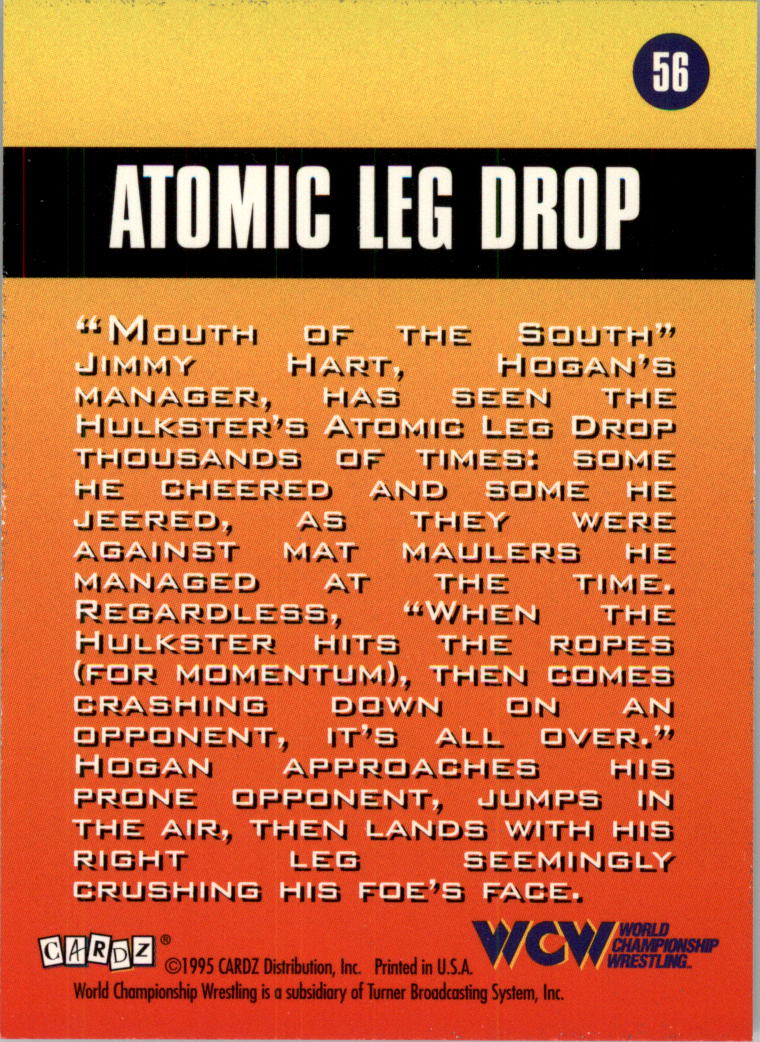 1995 CARDZ WCW Main Event Wrestling Card Pick - Picture 83 of 163