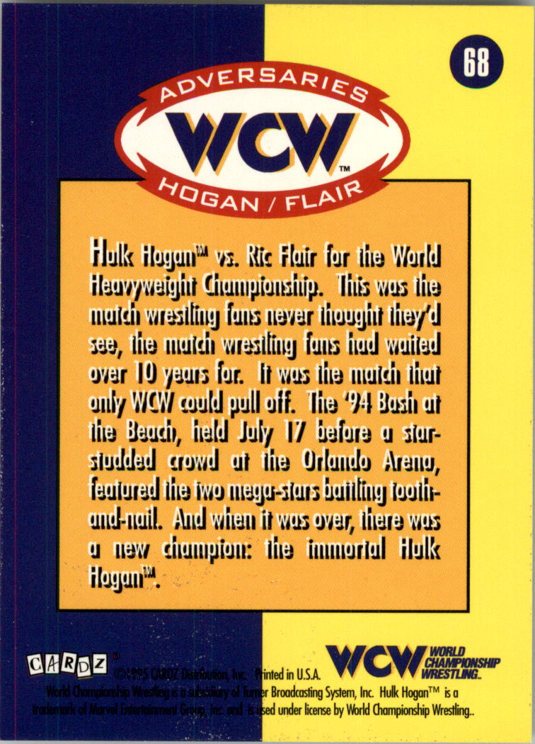 1995 CARDZ WCW Main Event Wrestling Card Pick - Picture 105 of 163