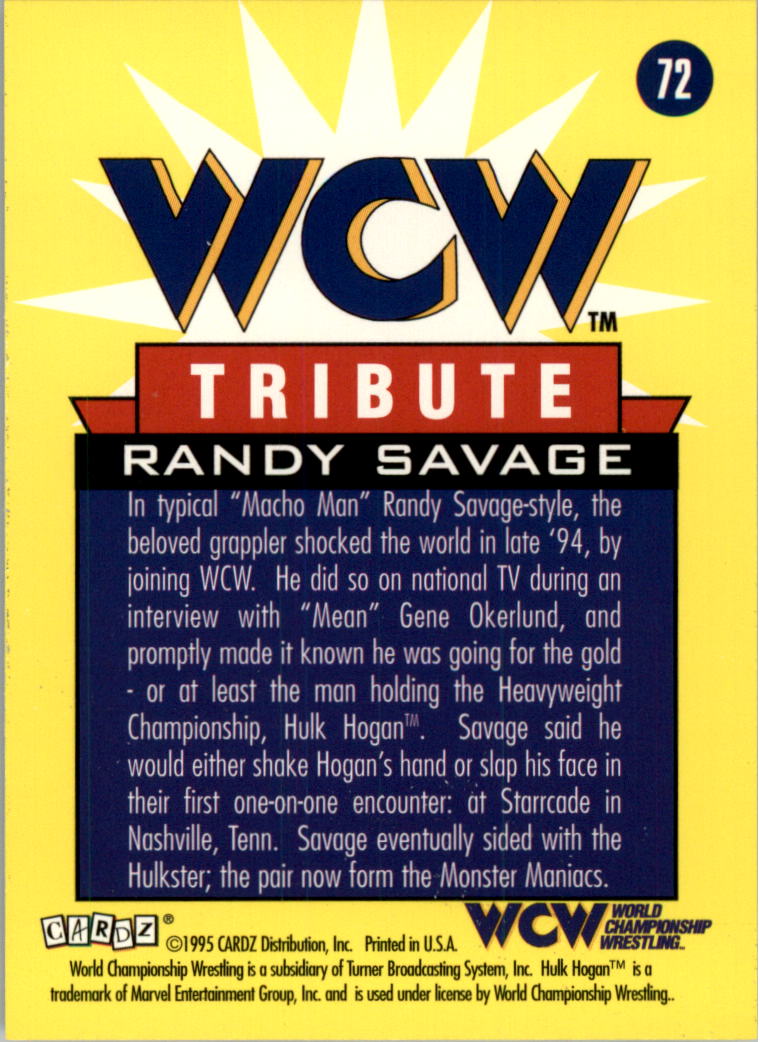 1995 CARDZ WCW Main Event Wrestling Card Pick - Picture 113 of 163