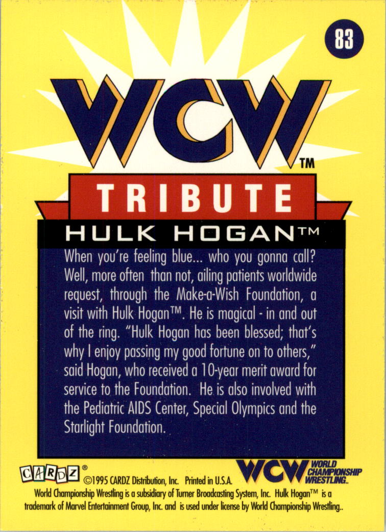 1995 CARDZ WCW Main Event Wrestling Card Pick - Picture 133 of 163