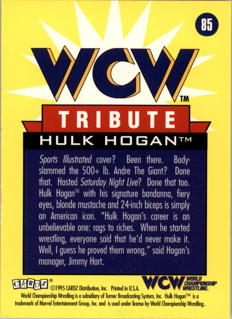 1995 CARDZ WCW Main Event Wrestling Card Pick - Picture 137 of 163