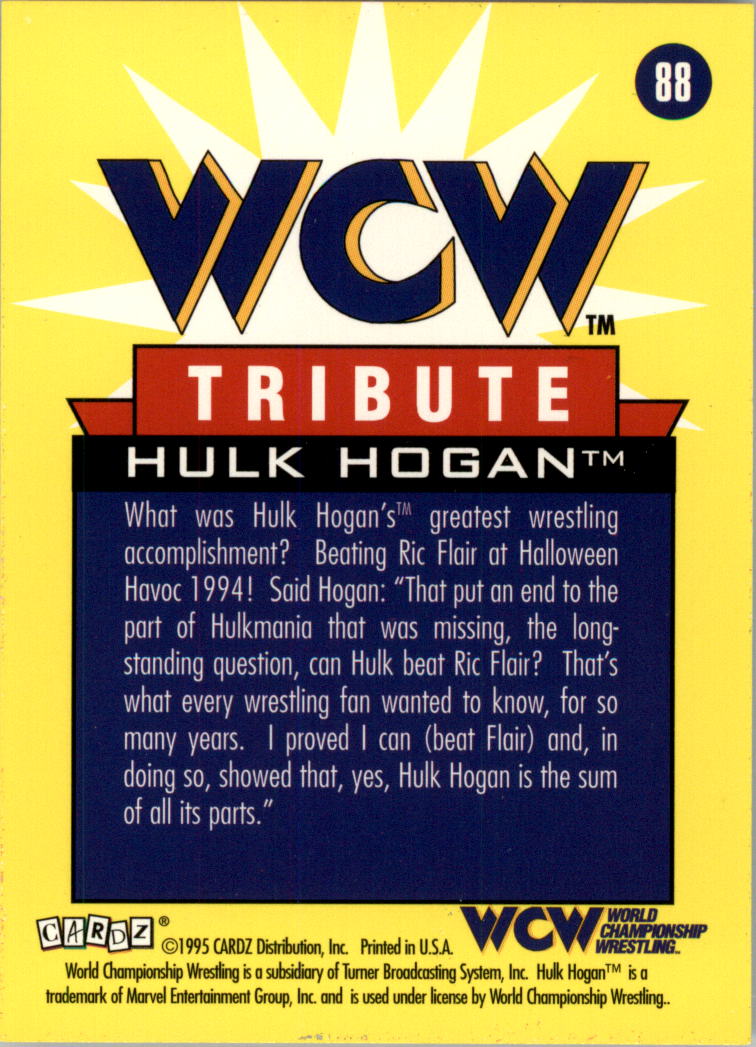 1995 CARDZ WCW Main Event Wrestling Card Pick - Picture 141 of 163