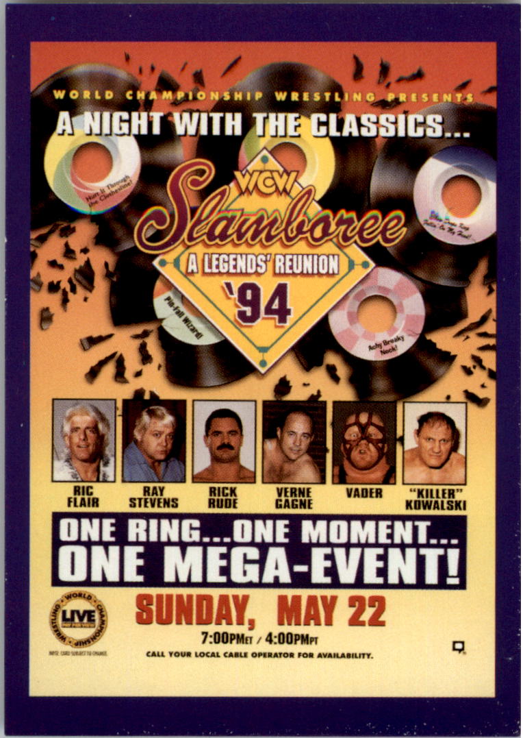 1995 CARDZ WCW Main Event Wrestling Card Pick - Picture 150 of 163