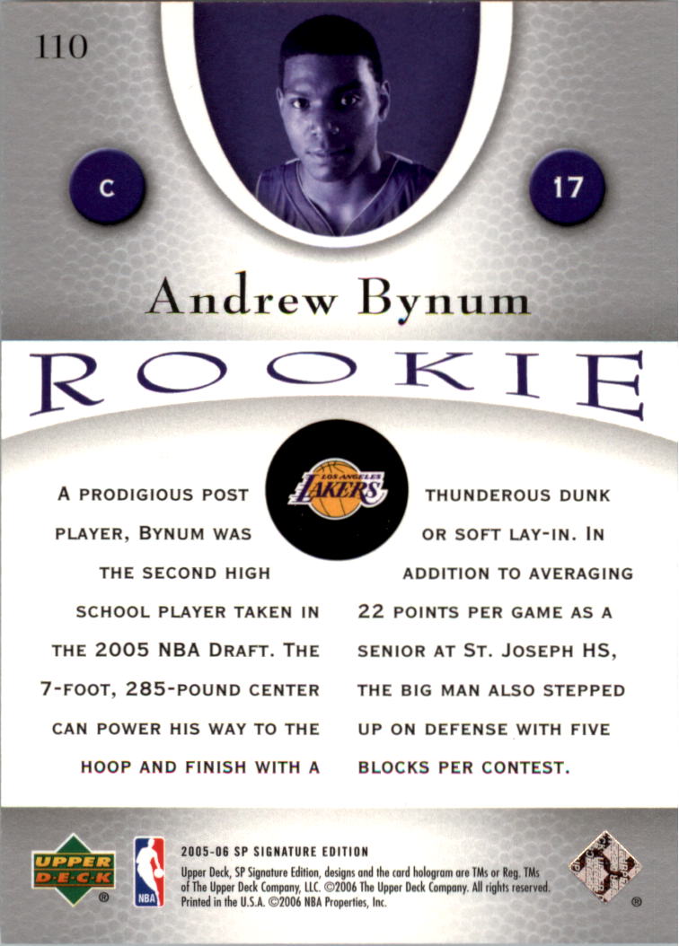2005-06 SP Signature Edition Basketball YOU PICK - Picture 85 of 113