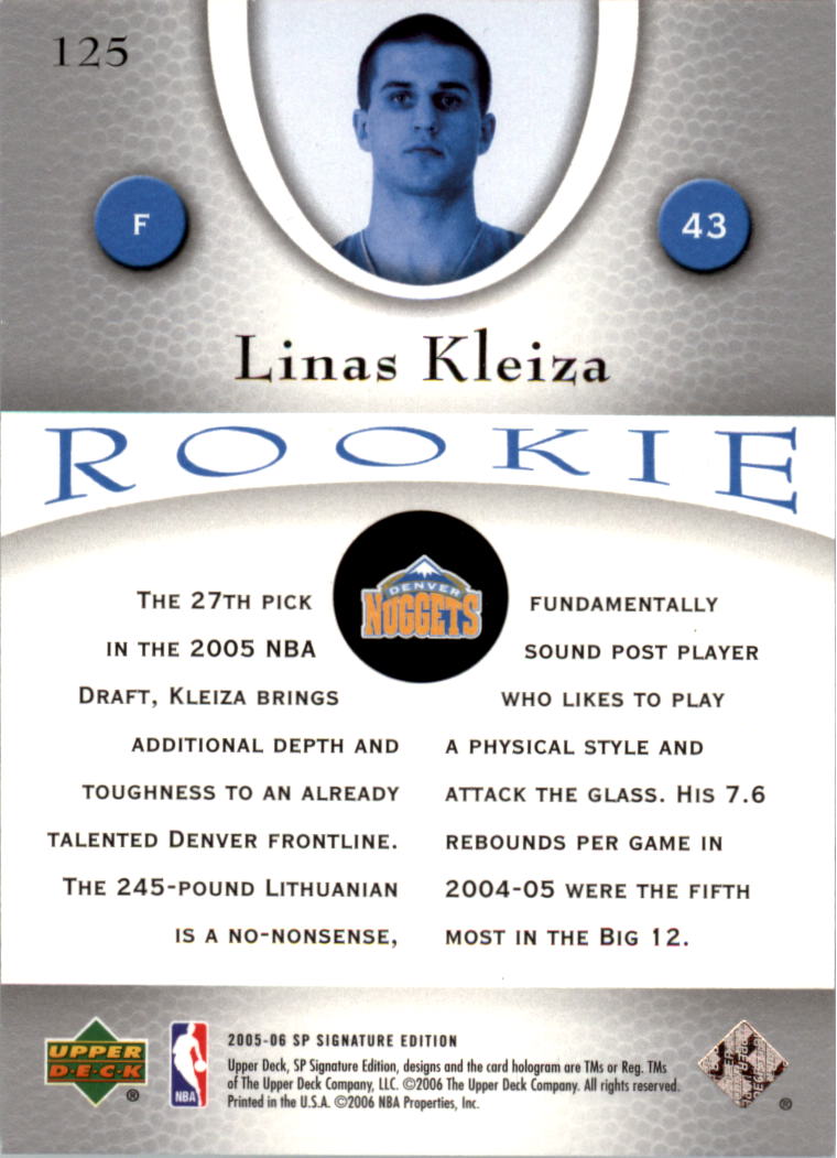 2005-06 SP Signature Edition Basketball YOU PICK - Picture 103 of 113