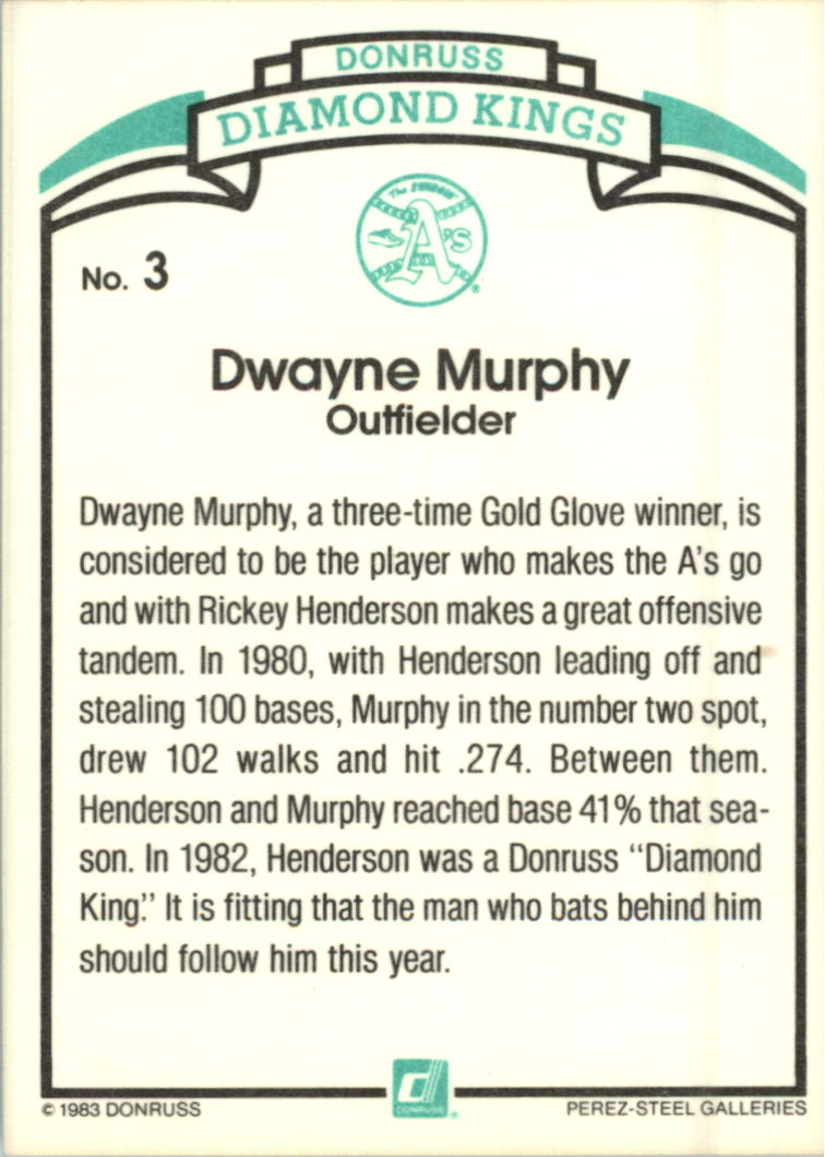 thumbnail 3 - 1984 Donruss Baseball Card Pick 3-313